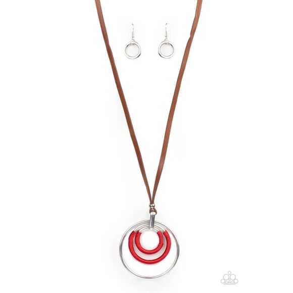 Hypnotic Happenings Red Necklace (358) - Picture 2 of 3